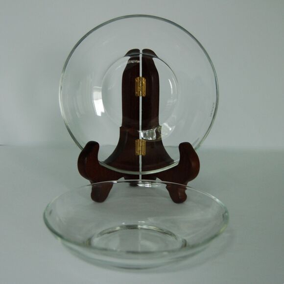 Set of 2 Duralex Made In France Stackable Small 5.5” Clear Glass Bowls - Picture 1 of 6